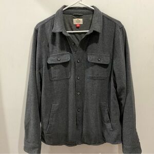 Marine Layer Men's Dark Gray Shirt Jacket with Chest Pockets Sz Medium